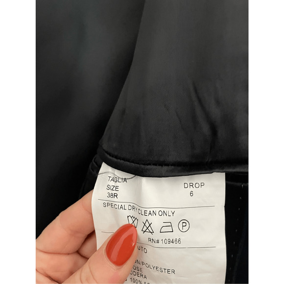 Giovanni Testi Men's 38R Tetron 2 Button Sports Coat Sequins Prom Blue Blazer - Picture 8 of 8